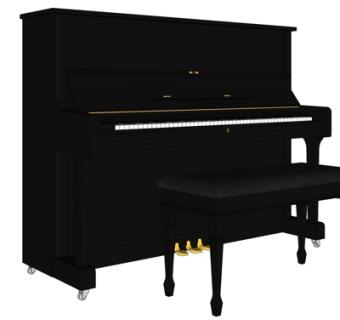 欧式钢琴su模型