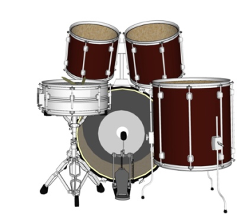 现代架子鼓su模型
