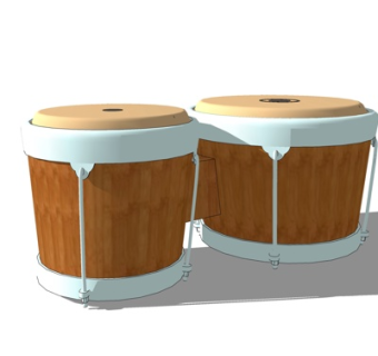 现代木桶su模型
