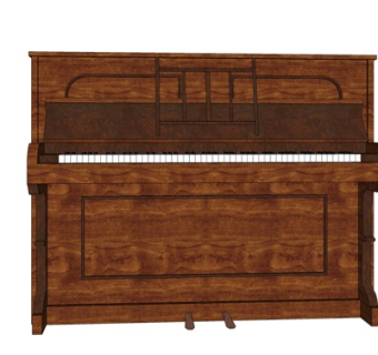 欧式钢琴su模型