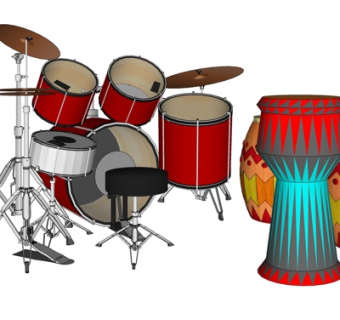 现代架子鼓su模型