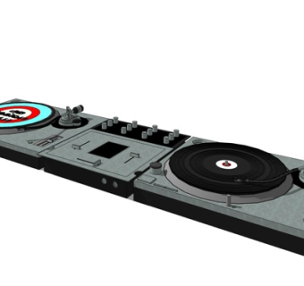 现代调音设备su模型