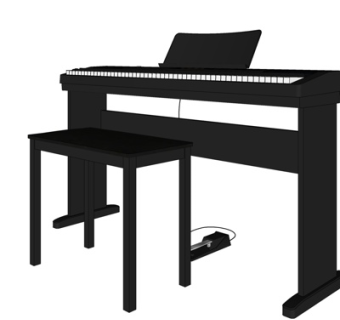 现代电子琴su模型