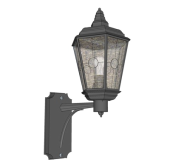 欧式金属壁灯su模型