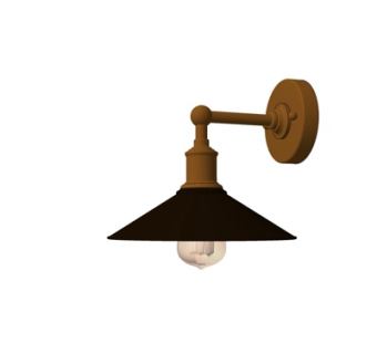 工业风金属壁灯su模型