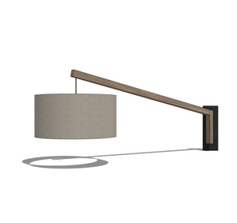 现代实木壁灯su模型