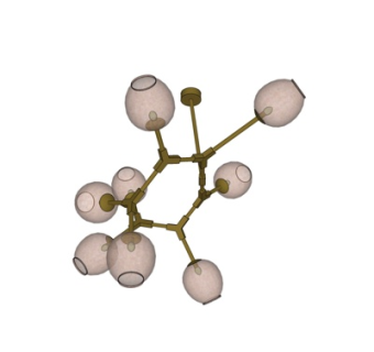 现代金属多头吊灯su模型
