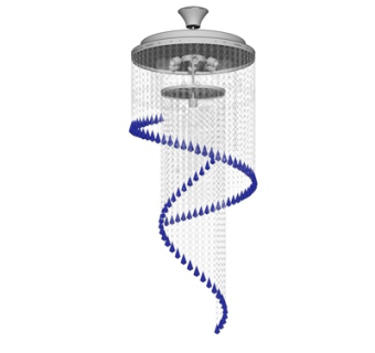现代金属水晶吊灯su模型
