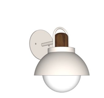 现代金属壁灯su模型