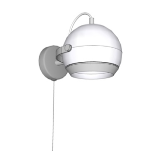 现代金属壁灯su模型