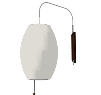 现代金属壁灯su模型