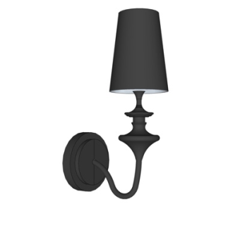 现代金属壁灯su模型