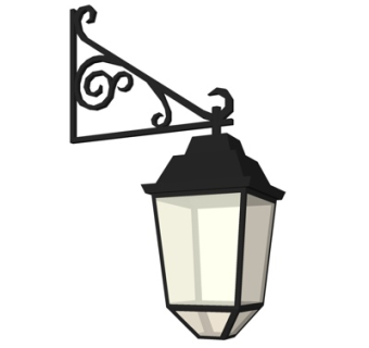 欧式金属壁灯su模型