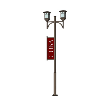 欧式金属景观灯su模型