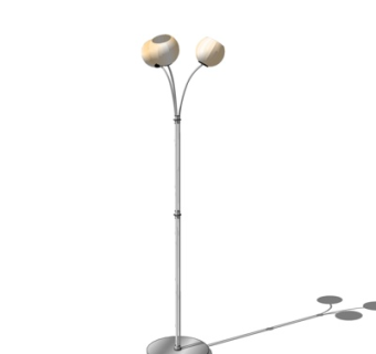 现代金属落地灯su模型