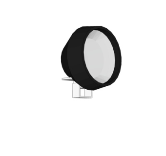 现代金属射灯su模型