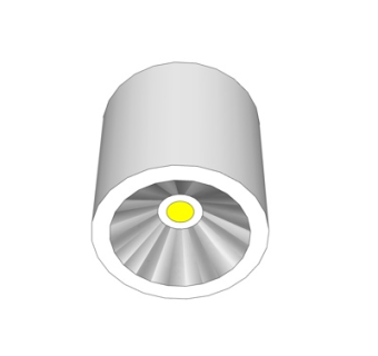 现代筒灯su模型