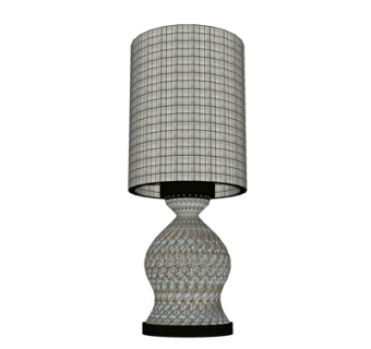 现代陶瓷台灯su模型