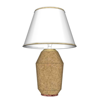 现代陶瓷台灯su模型