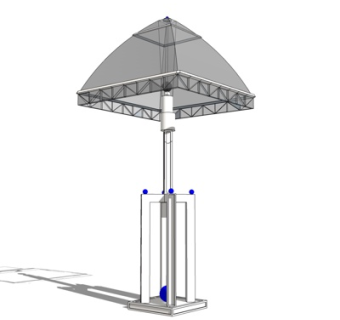 现代金属台灯su模型