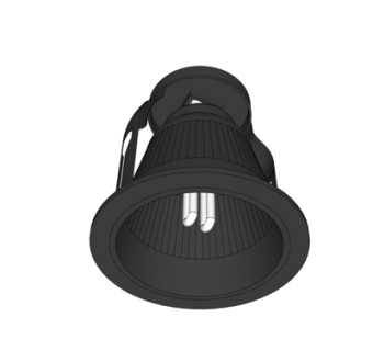 现代金属筒灯su模型