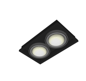 现代金属筒灯su模型