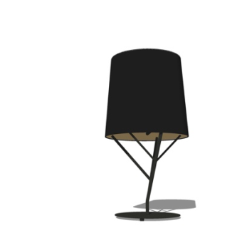 现代金属台灯su模型