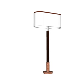 现代金属台灯su模型