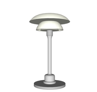 现代金属台灯su模型