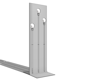 欧式金属落地灯su模型