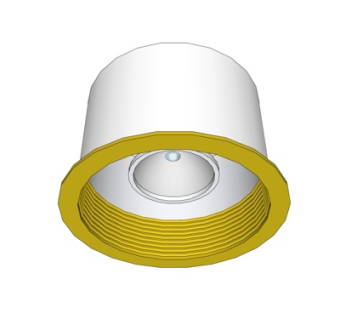 现代金属筒灯su模型