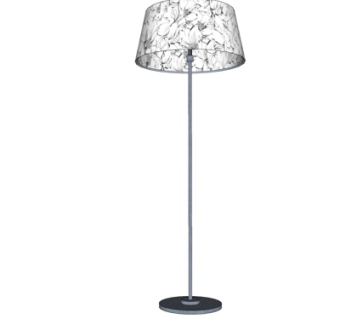 现代金属落地灯su模型