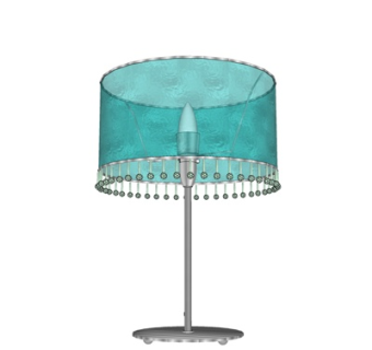 欧式金属台灯su模型