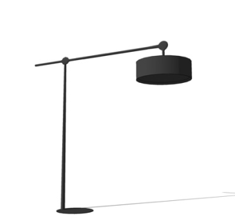 现代金属落地灯su模型