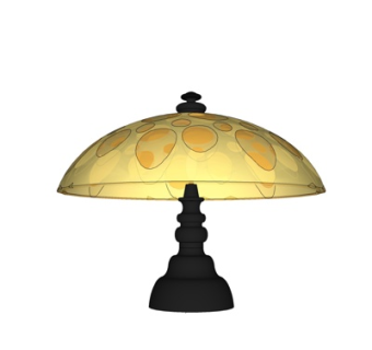 欧式金属台灯su模型