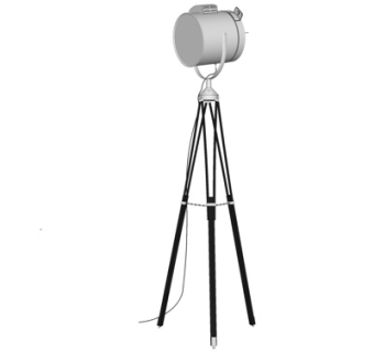 现代投影射灯su模型