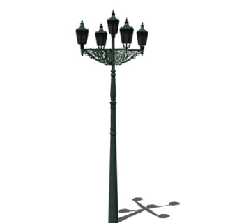 欧式金属景观灯su模型