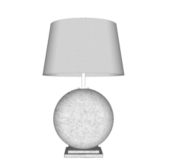 现代金属台灯su模型