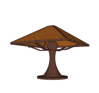 现代台灯su模型