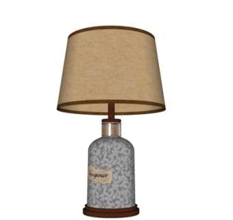 现代金属台灯su模型