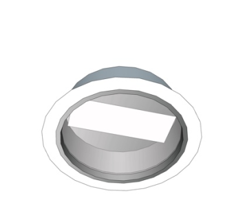 现代筒灯su模型