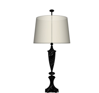 现代金属台灯su模型