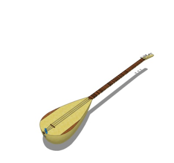 现代小提琴su模型