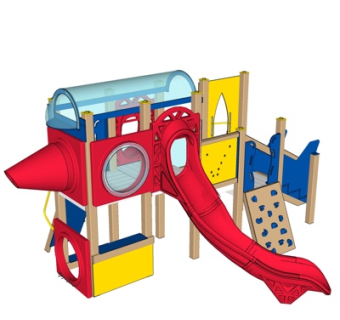 现代儿童游乐设备su模型