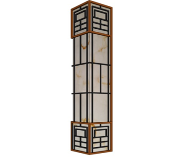 中式景观灯su模型