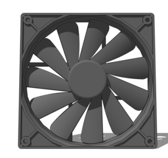 现代排气扇su模型