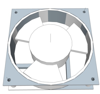 现代排气扇su模型
