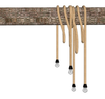 自然风装饰灯su模型