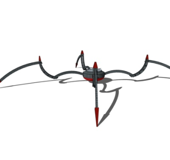 后现代机械兵器su模型