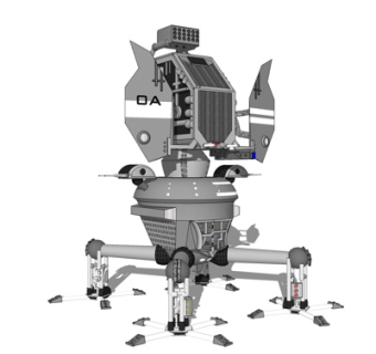 后现代机械兵器su模型